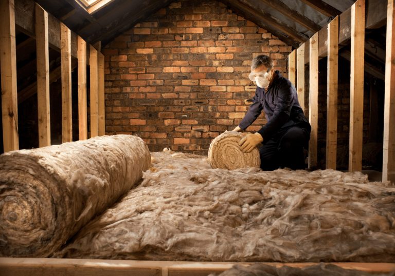 Asbestos Insulation Installed in Attic